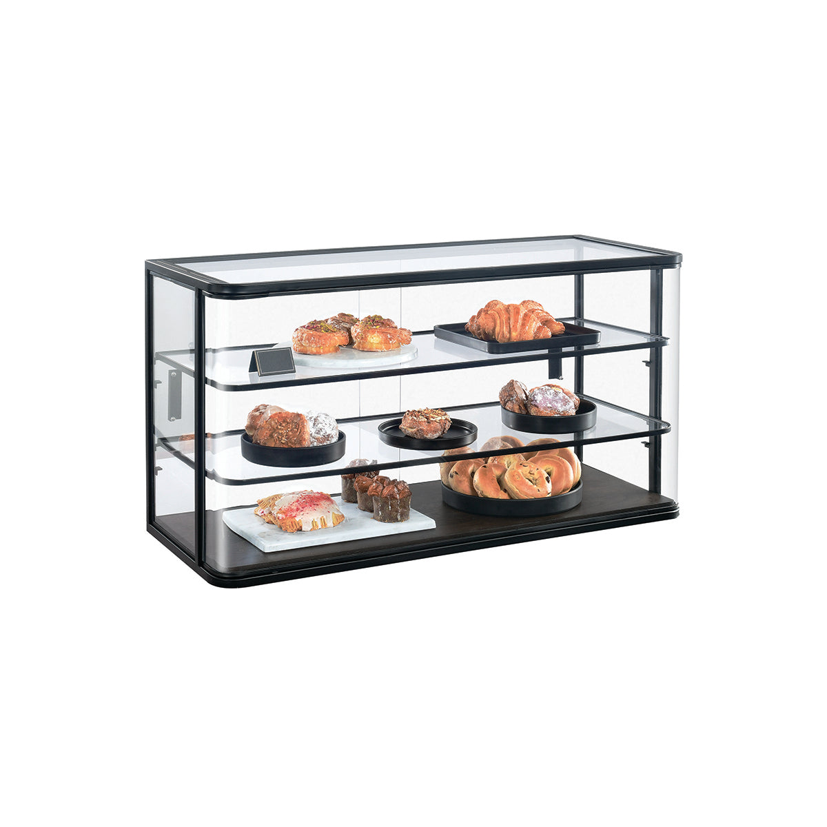 CM22416-112 Cal-Mil Heritage 3 Tier Display Case 1067x432x813mm Tomkin Australia Hospitality Supplies