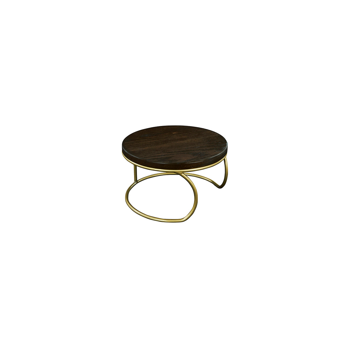 Gold Riser Round Cal-Mil Heritage Round Riser with Wood Top 305x152mm | Tomkin Australia