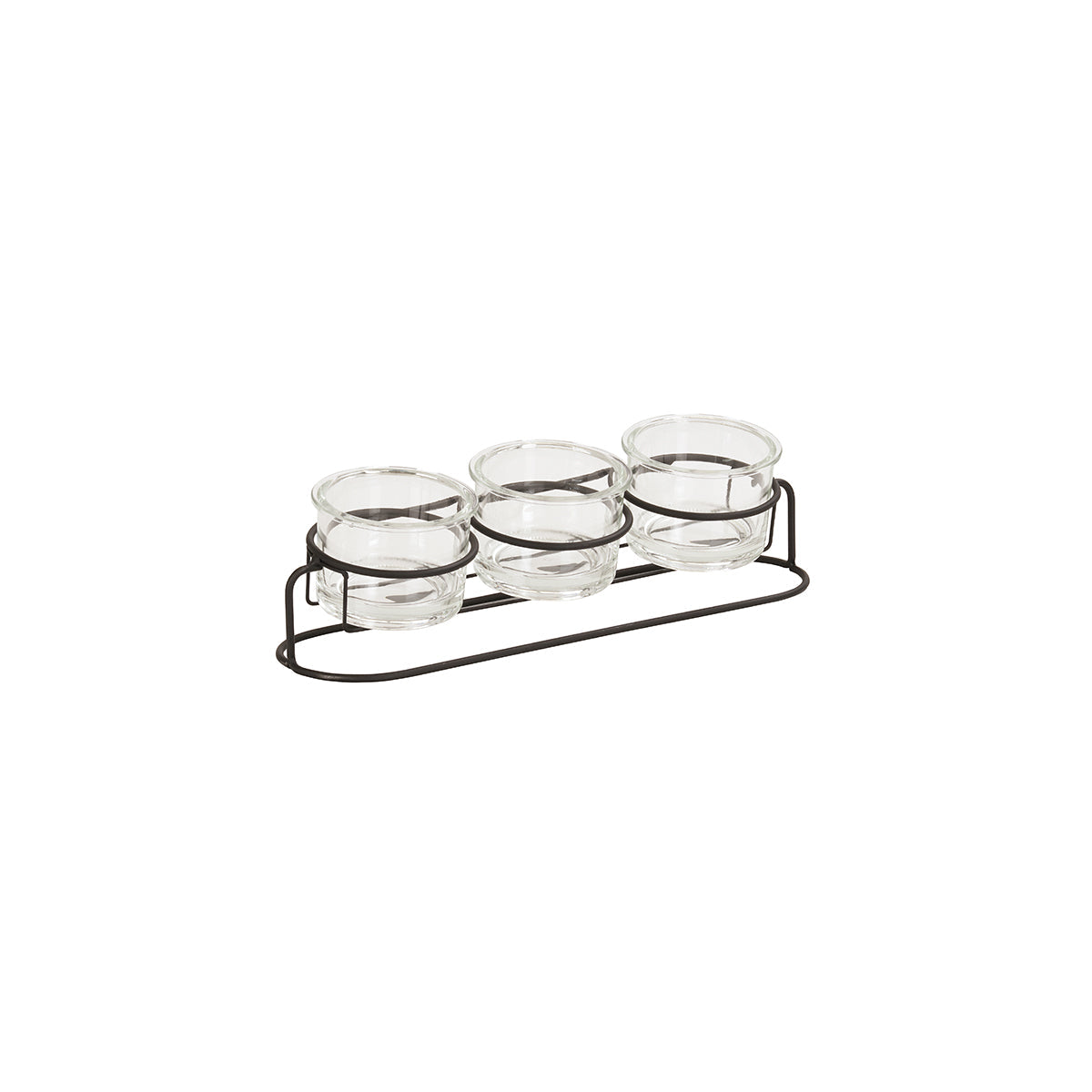 CM22602-32-13 Cal-Mil Madison Jar Stand with 3x900ml Jars 483x140x133mm Tomkin Australia Hospitality Supplies