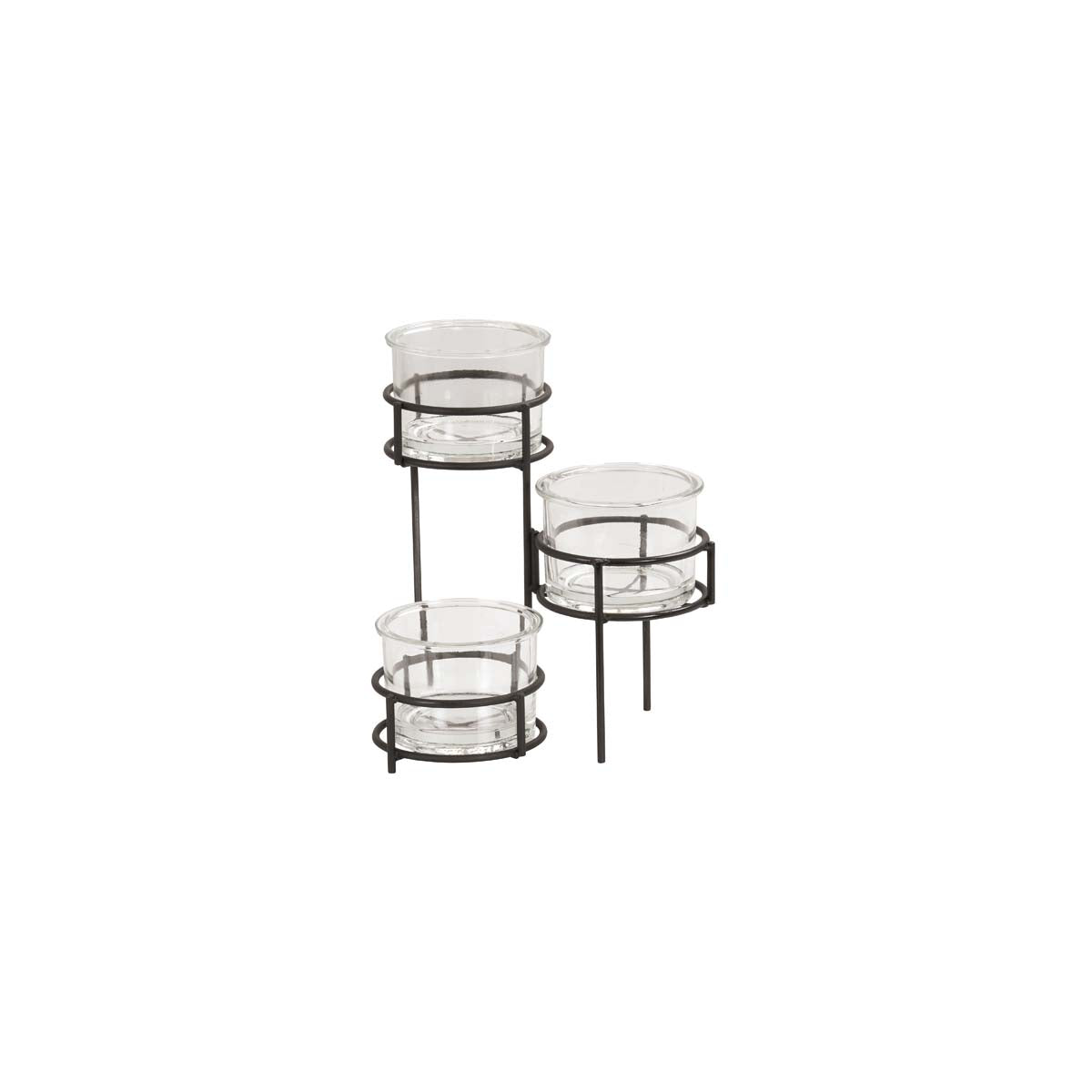 CM22604-32-13 Cal-Mil Madison Tier Jar Stand with 3x900ml Jars 279x311mm Tomkin Australia Hospitality Supplies