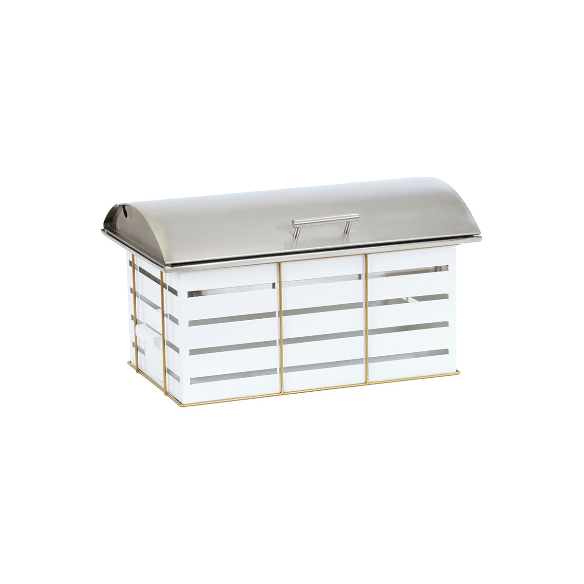 Empire White Warmer with Lid and Draw 178x184x470mm