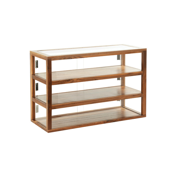 Cal-Mil Sydney Walnut Rectangle Case Display 1067x432x711mm | Tomkin ...