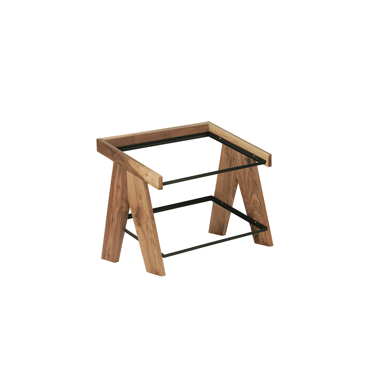 CM23138-2-78 Cal-Mil Sydney Walnut A-Frame Merchandisers With 2 Tier 591x356x445mm Tomkin Australia Hospitality Supplies