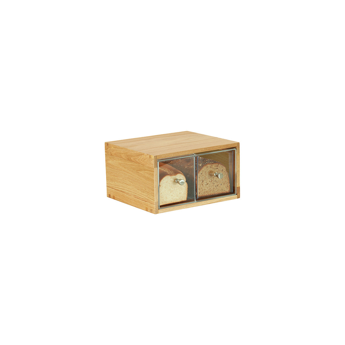 CM23150-2-21 Cal-Mil Sydney Oak 2 Drawer Bread Case 346x330x181mm Tomkin Australia Hospitality Supplies