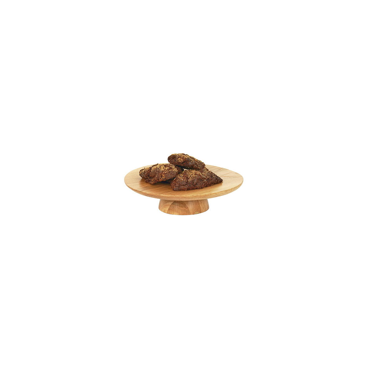 CM23151-123-21 Cal-Mil Sydney Oak Cake Pedestals 305x76mm Tomkin Australia Hospitality Supplies