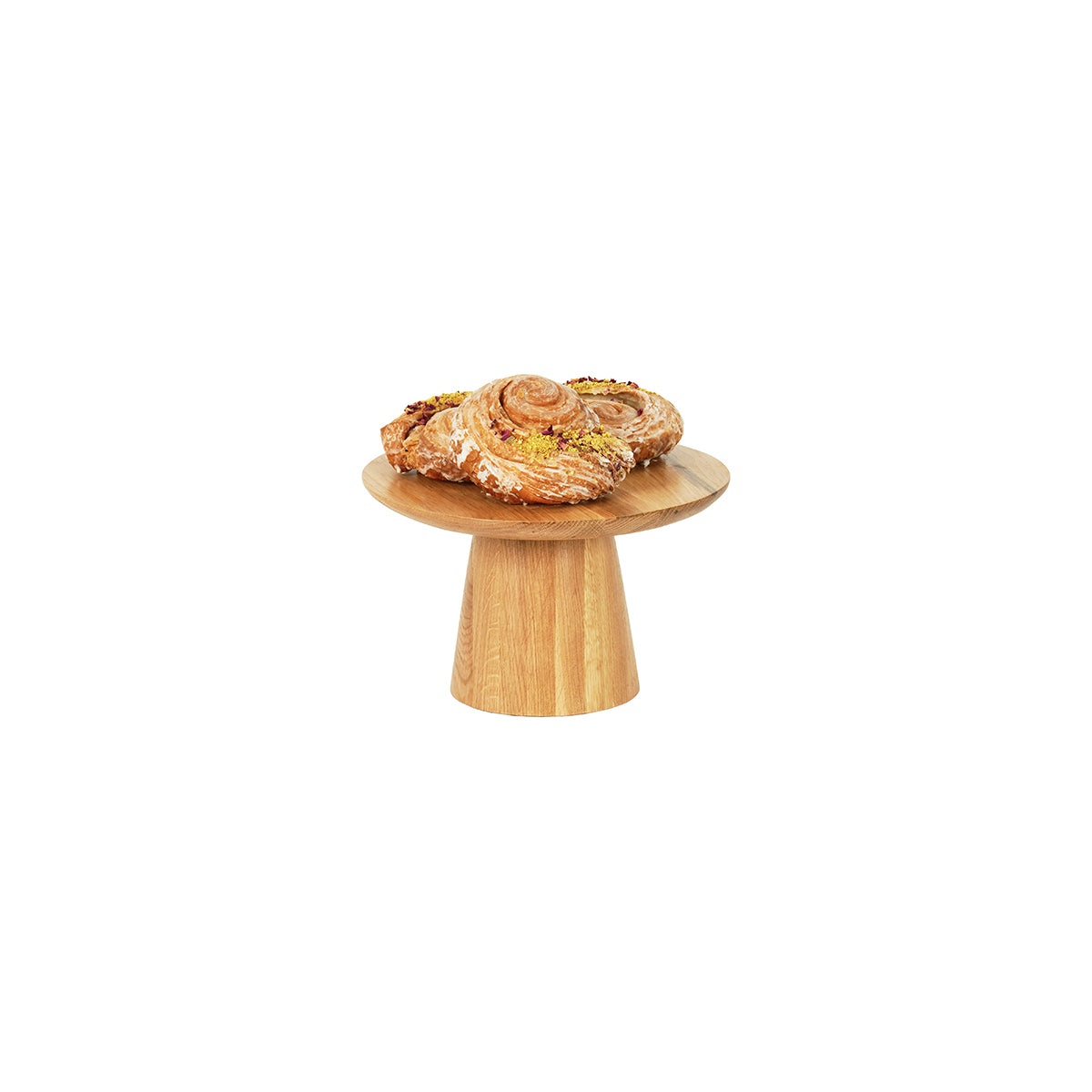 CM23151-127-21 Cal-Mil Sydney Oak Cake Pedestals 305x191mm Tomkin Australia Hospitality Supplies