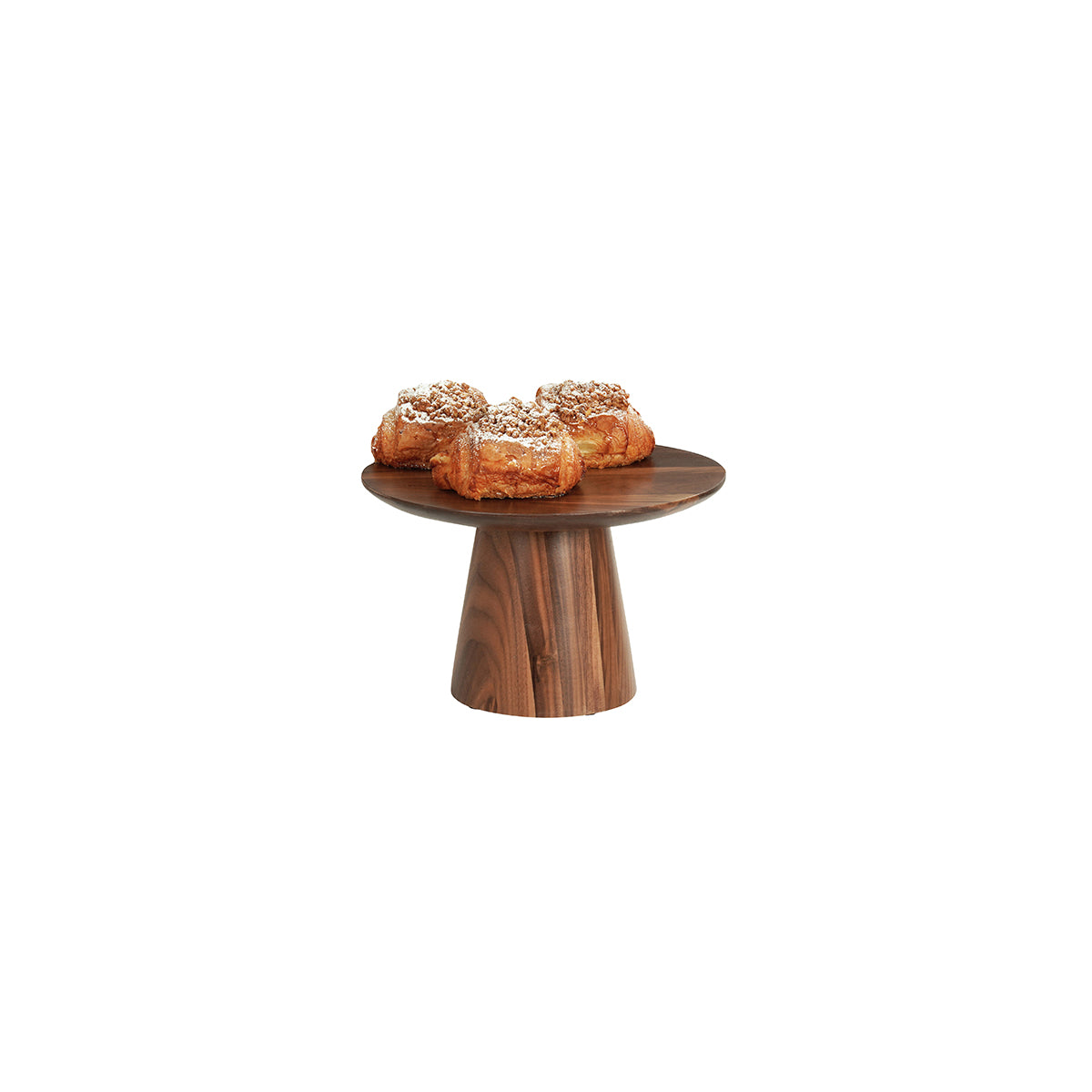 CM23151-127-78 Cal-Mil Sydney Walnut Cake Pedestals 305x191mm Tomkin Australia Hospitality Supplies