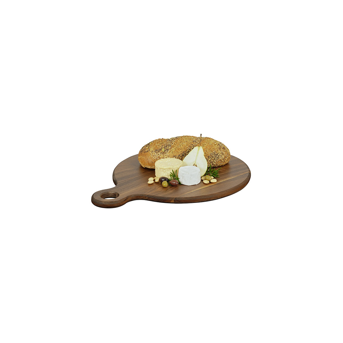 CM23176-16-78 Cal-Mil Sydney Walnut Serving Boards 406x19mm Tomkin Australia Hospitality Supplies