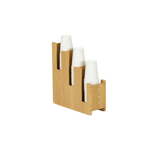Cal-Mil Sydney Oak Cup / Lid Organizer 127x406x305mm | Tomkin Australia