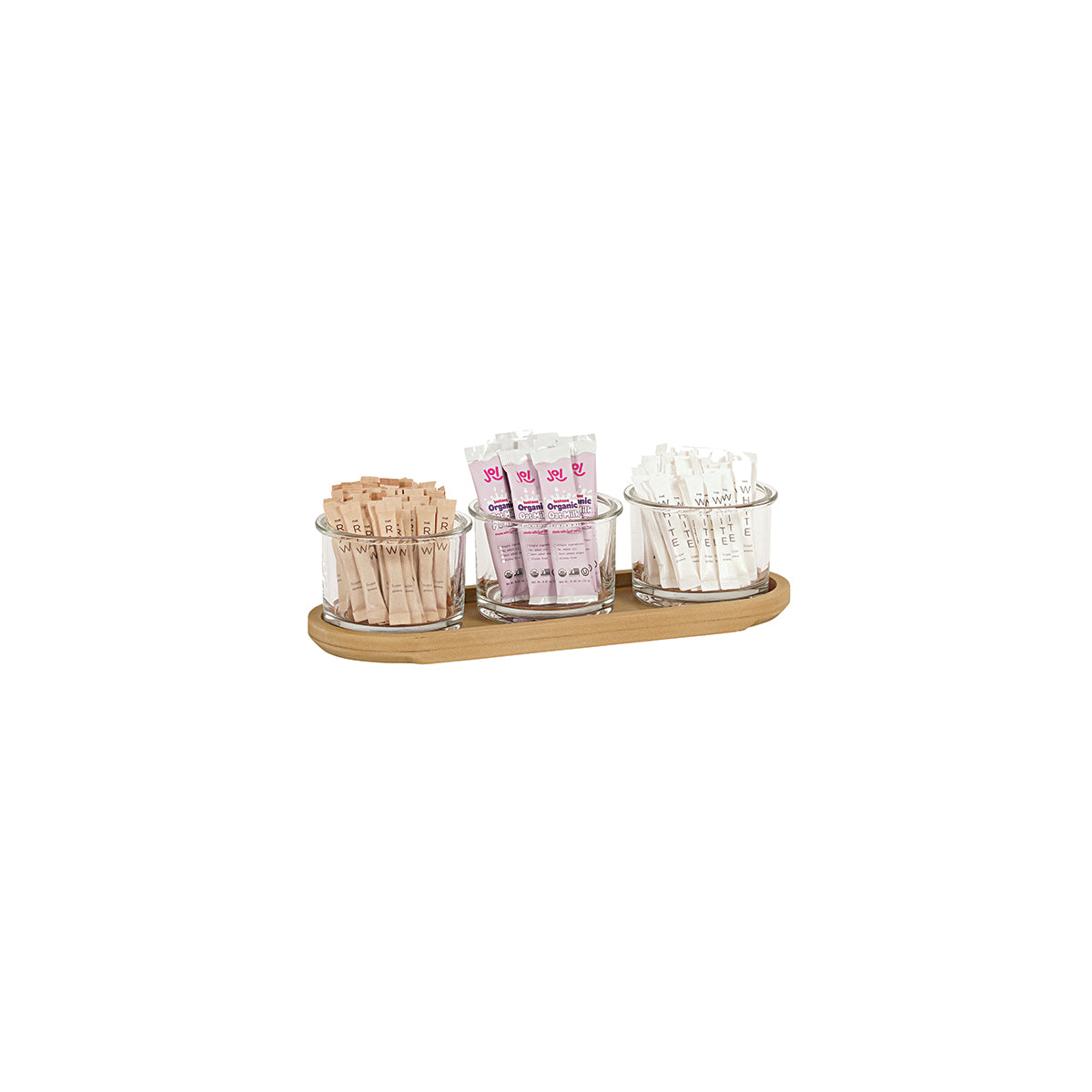 Renew Jar Display With 3 Glass Jars 406x152x140mm