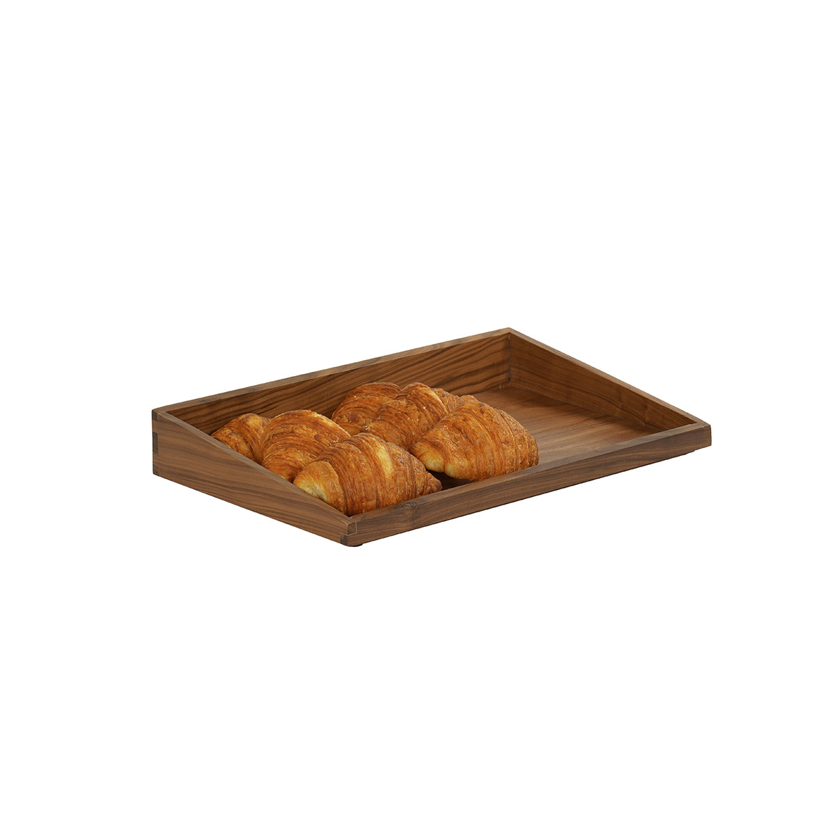 CM23442-1220-78 Cal-Mil Sydney Walnut Angled Trays 305x508x76mm Tomkin Australia Hospitality Supplies