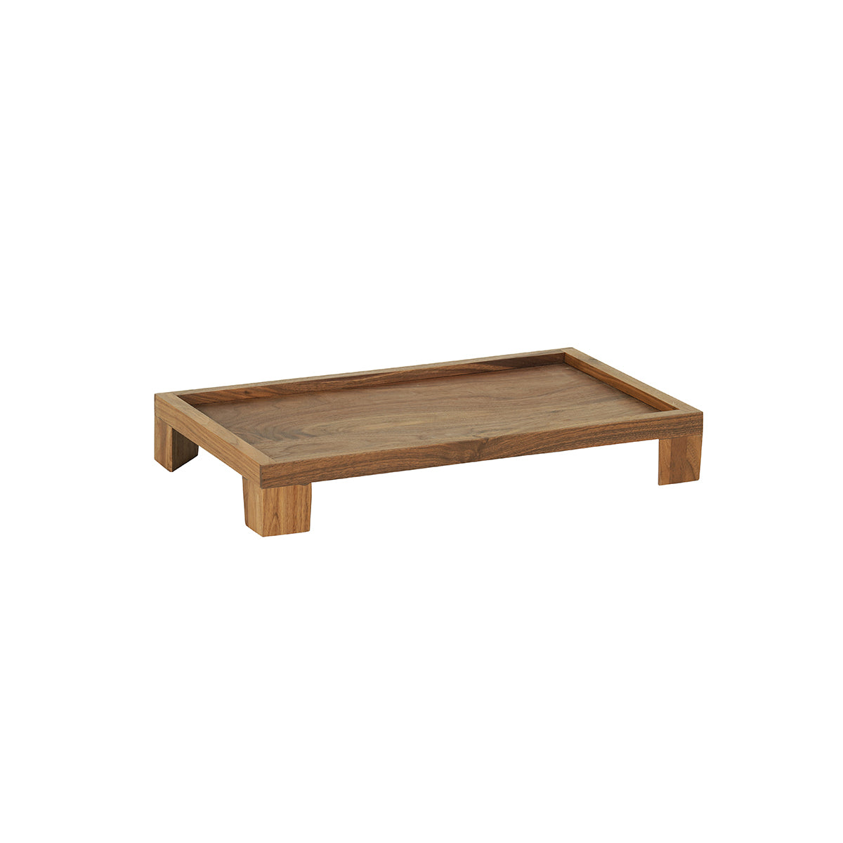 CM23600-3-78 Cal-Mil Sydney Walnut Taper Leg Risers 305x508x83mm Tomkin Australia Hospitality Supplies