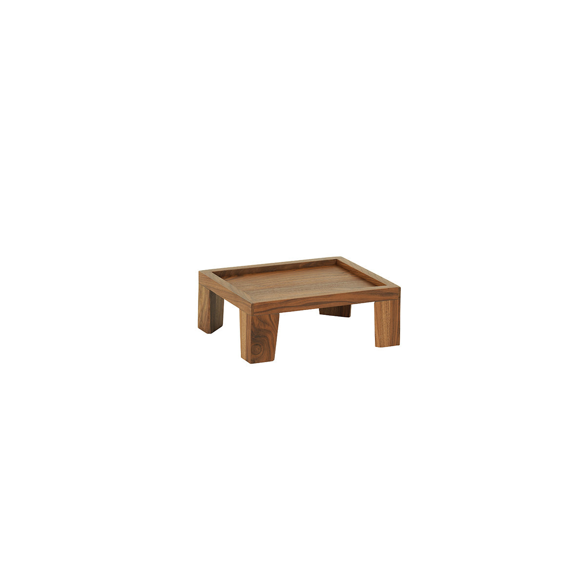 CM23601-6-78 Cal-Mil Sydney Walnut Taper Leg Risers 254x305x152mm Tomkin Australia Hospitality Supplies