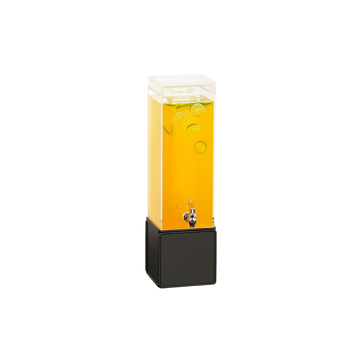 CM23701-3-13 Cal-Mil Onyx Beverage Dispensers With Ice Chamber And Drip Tray 210x254x610mm / 13.638Lt Tomkin Australia Hospitality Supplies