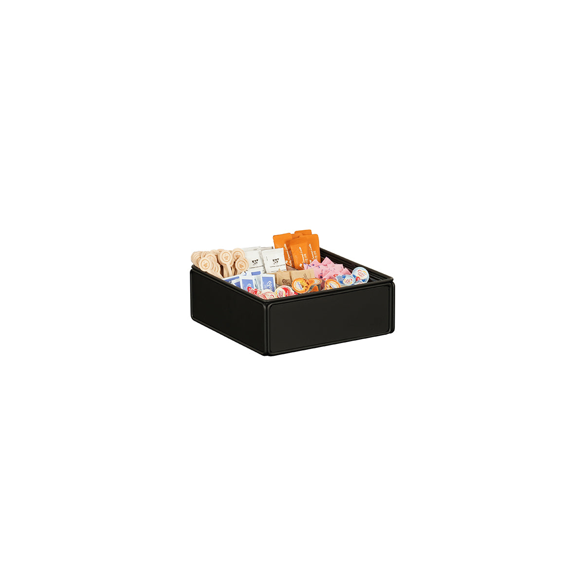 CM23703-13 Cal-Mil Onyx 9 Section Condiment Organizer 299x299x114mm Tomkin Australia Hospitality Supplies