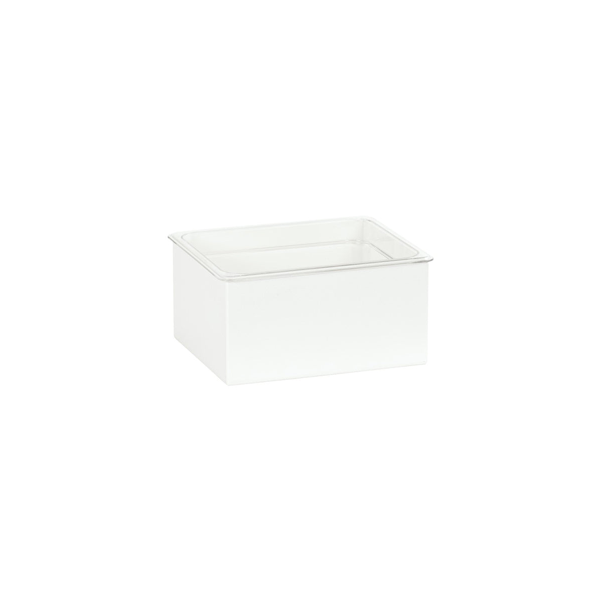 CM23712-10-15 Cal-Mil White Classic Ice Housing 305x254x165mm Tomkin Australia Hospitality Supplies