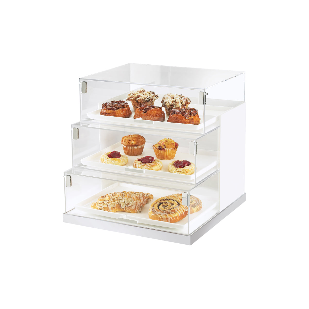 CM3020-55 Cal-Mil Luxe Three Step Bread Case 483x508x483mm Tomkin Australia Hospitality Supplies