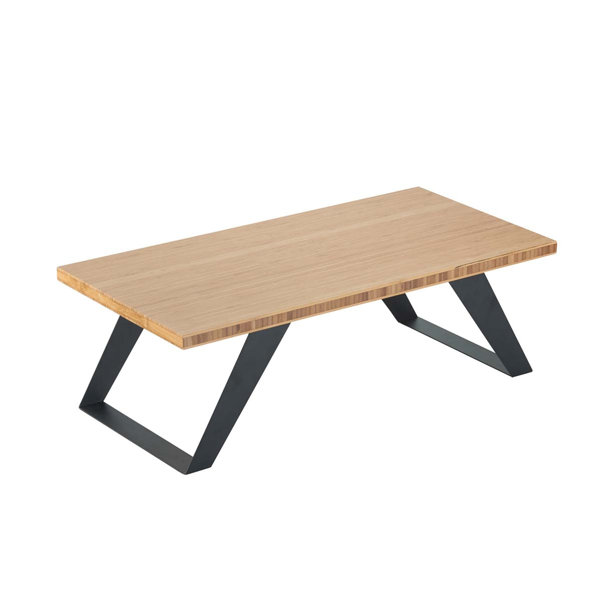 CM3374-8-60 Cal-Mil Bamboo Riser with Black Feet 610x298x203mm Tomkin Australia Hospitality Supplies