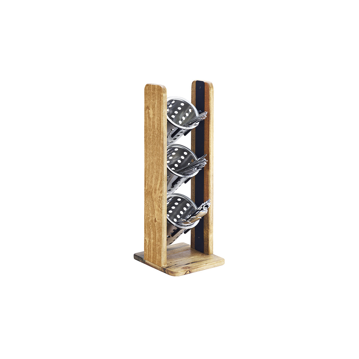 CM3411-99 Cal-Mil Madera Vertical Cylinder Displays 184x197x521mm Tomkin Australia Hospitality Supplies