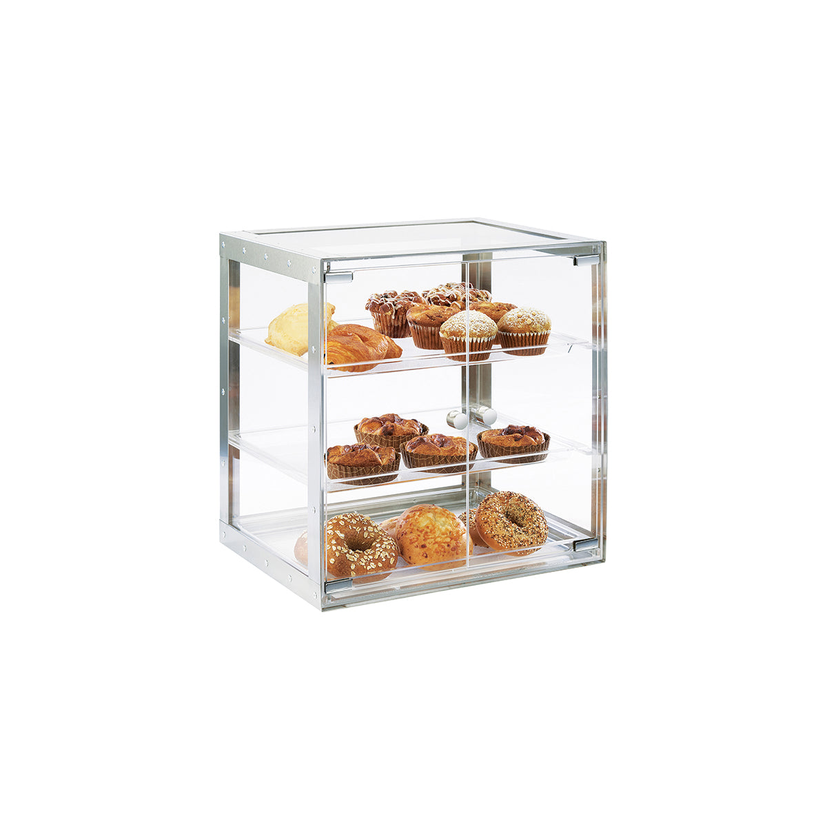 CM3413-55 Cal-Mil Urban Collection 3 Tier Bakery Case Stainless Steel 489x362x489mm Tomkin Australia Hospitality Supplies