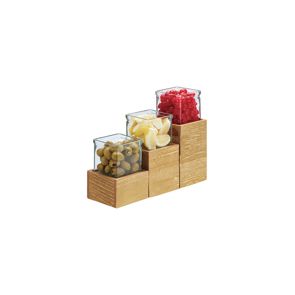 Cal-Mil Madera Single Jar Riser 114x114x178mm | Tomkin Australia