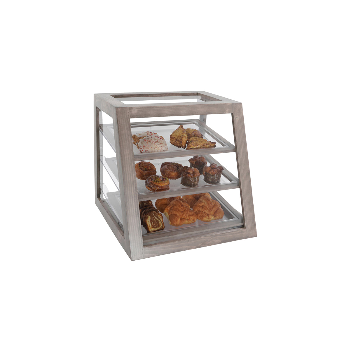 CM3432-110 Cal-Mil 3 Tier Display Calse 533x546x546mm Tomkin Australia Hospitality Supplies