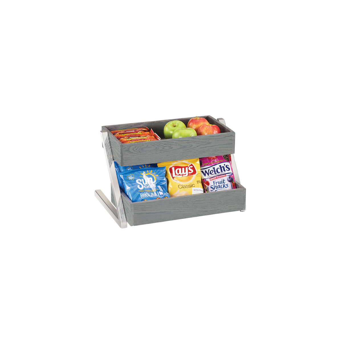 CM3449-2-83 Cal-Mil 2 Tier Merchandising Stand 406x508x241mm Tomkin Australia Hospitality Supplies