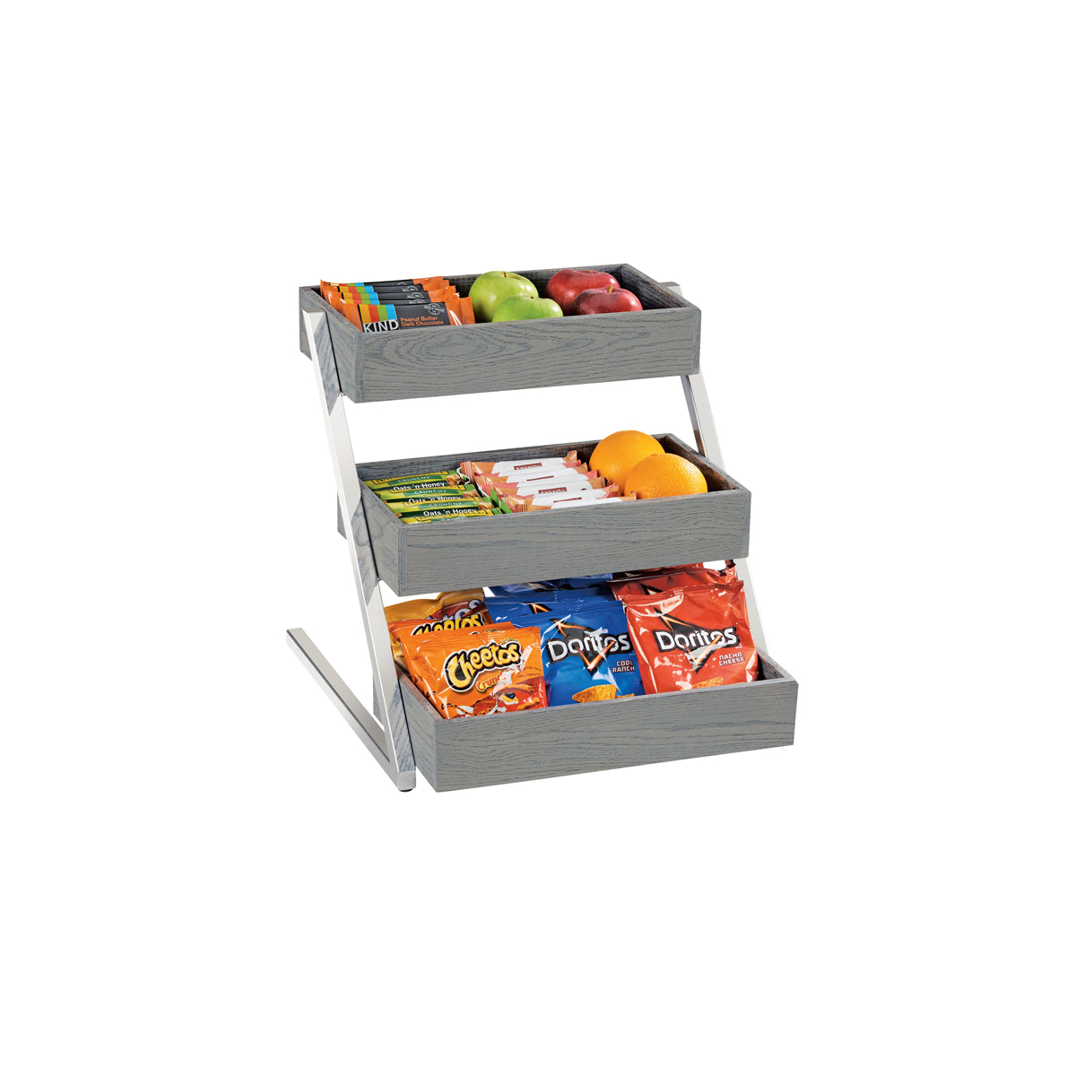 CM3449-3-83 Cal-Mil 3 Tier Merchandising Stand 406x508x394mm Tomkin Australia Hospitality Supplies