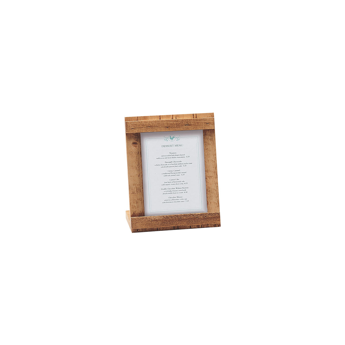 CM3483-46-99 Cal-Mil Madera Sign Holder 102x152mm Tomkin Australia Hospitality Supplies