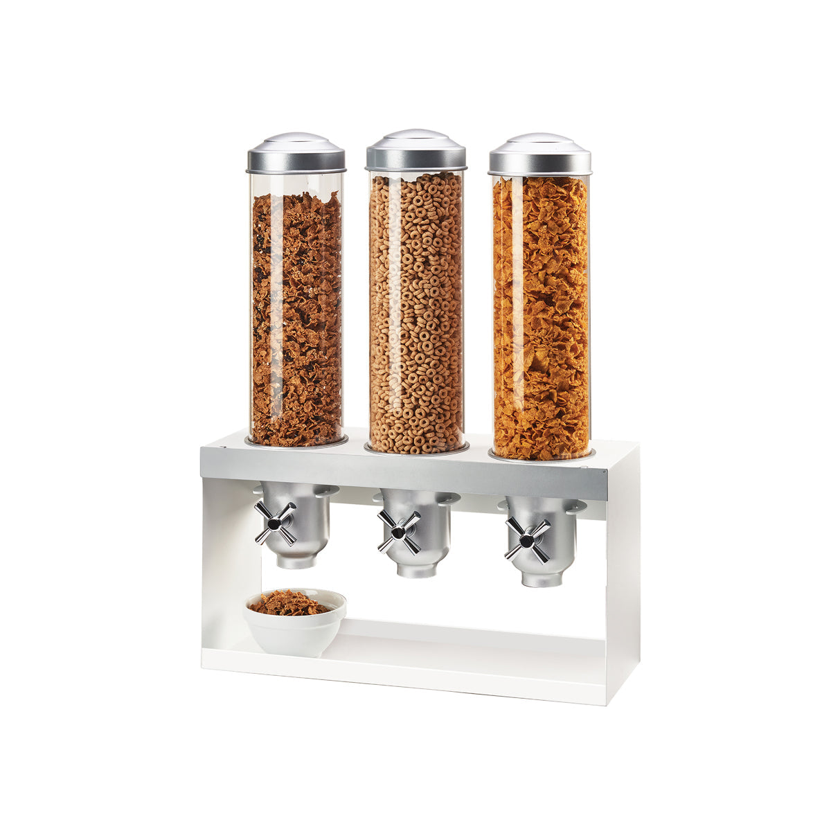 CM3598-3-55 Cal-Mil Luxe 3 Cereal Dispenser 521x184x686mm Tomkin Australia Hospitality Supplies