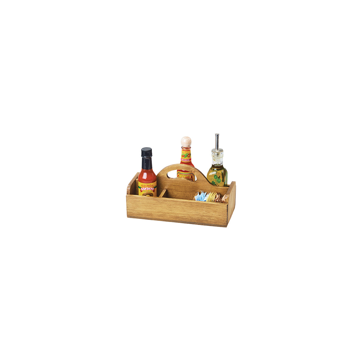 CM3691-99 Cal-Mil Madera 6 Section Caddy 260x127x140mm Tomkin Australia Hospitality Supplies