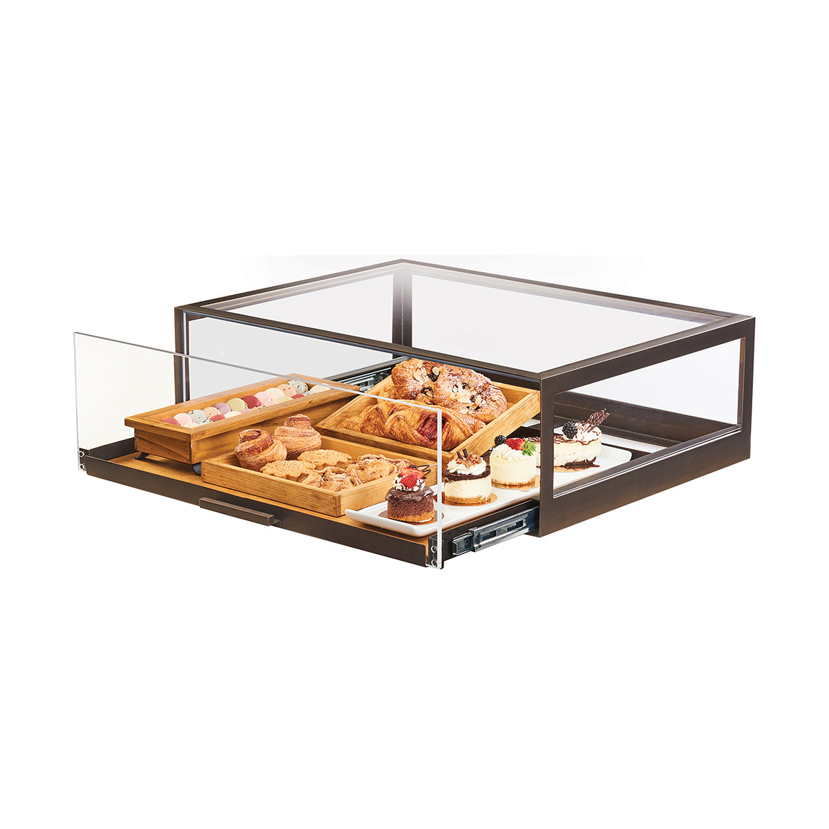 CM3694-84 Cal-Mil Sierra Pastry Display with Drawer 1219x610x254mm Tomkin Australia Hospitality Supplies