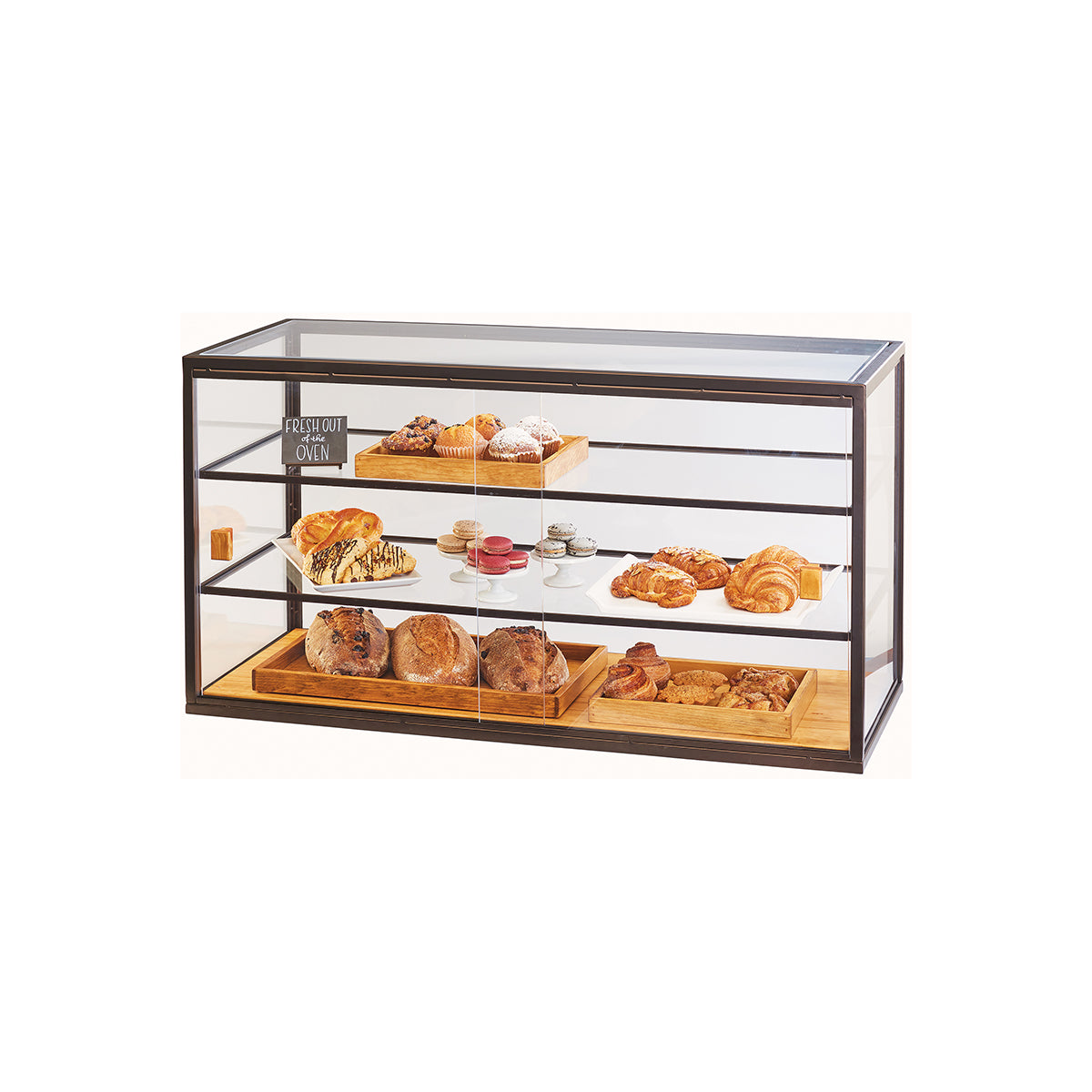 CM3695-84 Cal-Mil Sierra Display Case 1067x432x584mm Bronze Tomkin Australia Hospitality Supplies