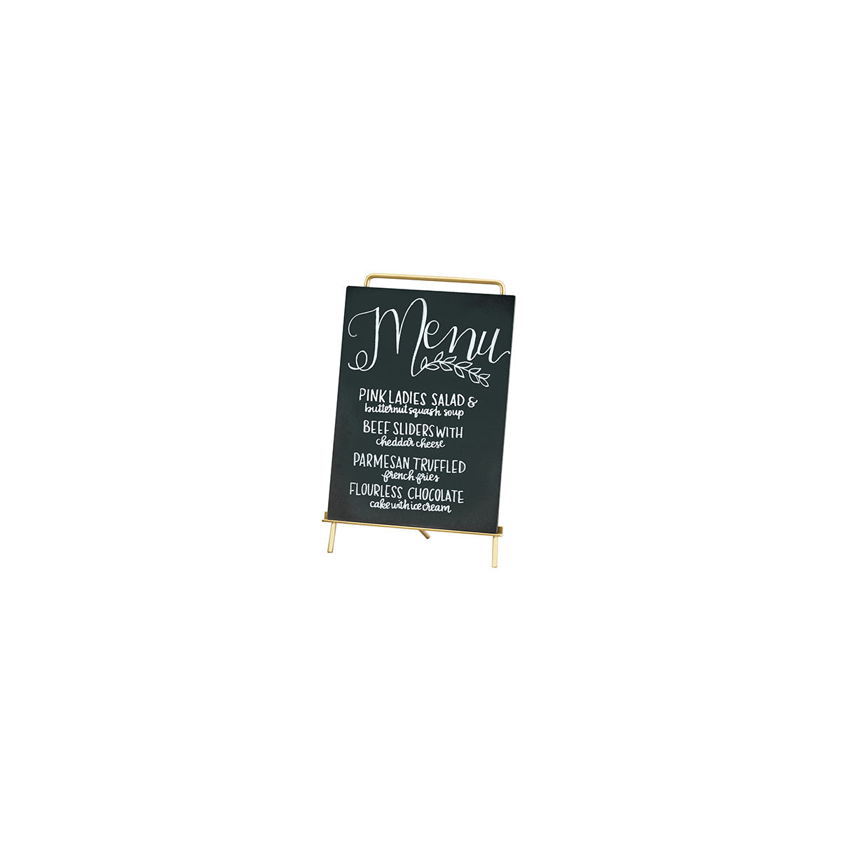 CM3717-811-46 Cal-Mil Mid-Century Easel with Chalkboard 216x279mm Tomkin Australia Hospitality Supplies