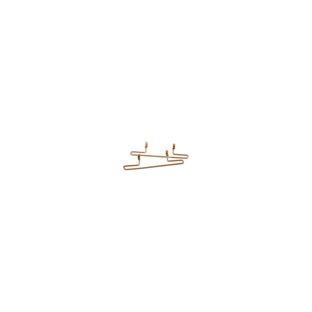 CM3723-46 Cal-Mil Mid-Century Pair Of Brass Notched Shelves and Brackets 330x64mm Tomkin Australia Hospitality Supplies