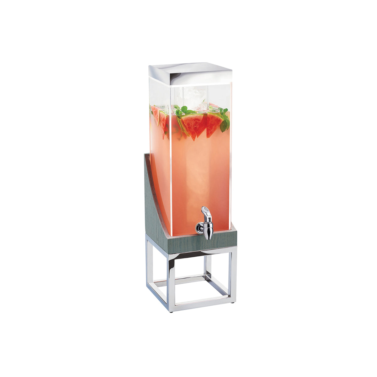 CM3804-3-83 Cal-Mil Drinks Dispenser with Ice Chamber 203x203x660mm / 13638ml Tomkin Australia Hospitality Supplies