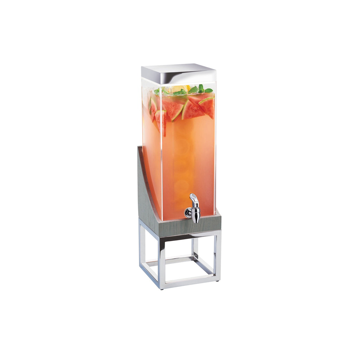 CM3804-3INF-83 Cal-Mil Drinks Dispenser with Infusion Chamber 203x203x660mm / 13638ml Tomkin Australia Hospitality Supplies