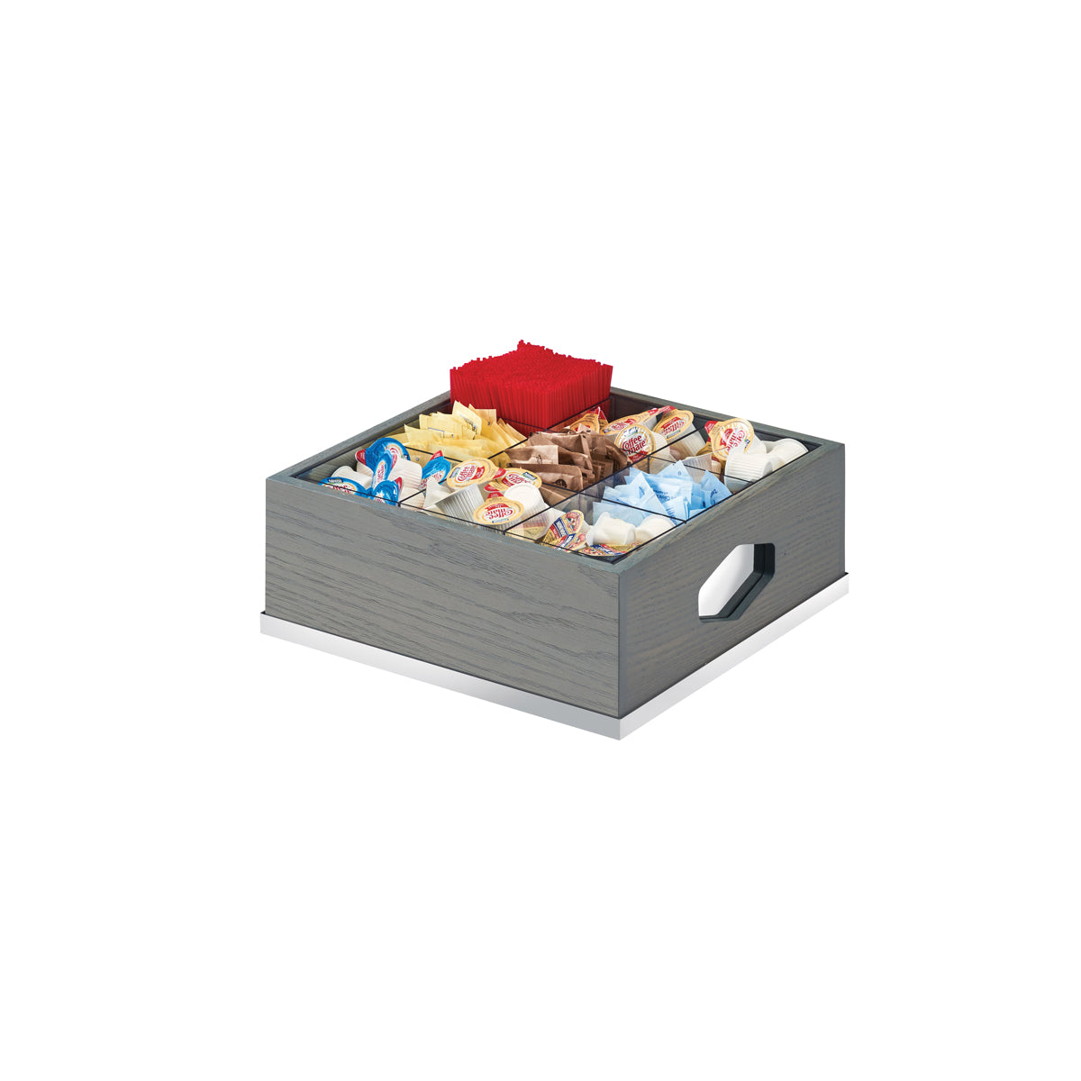 CM3809-83 Cal-Mil 9 Section Condiment Display 305x305x152mm Tomkin Australia Hospitality Supplies