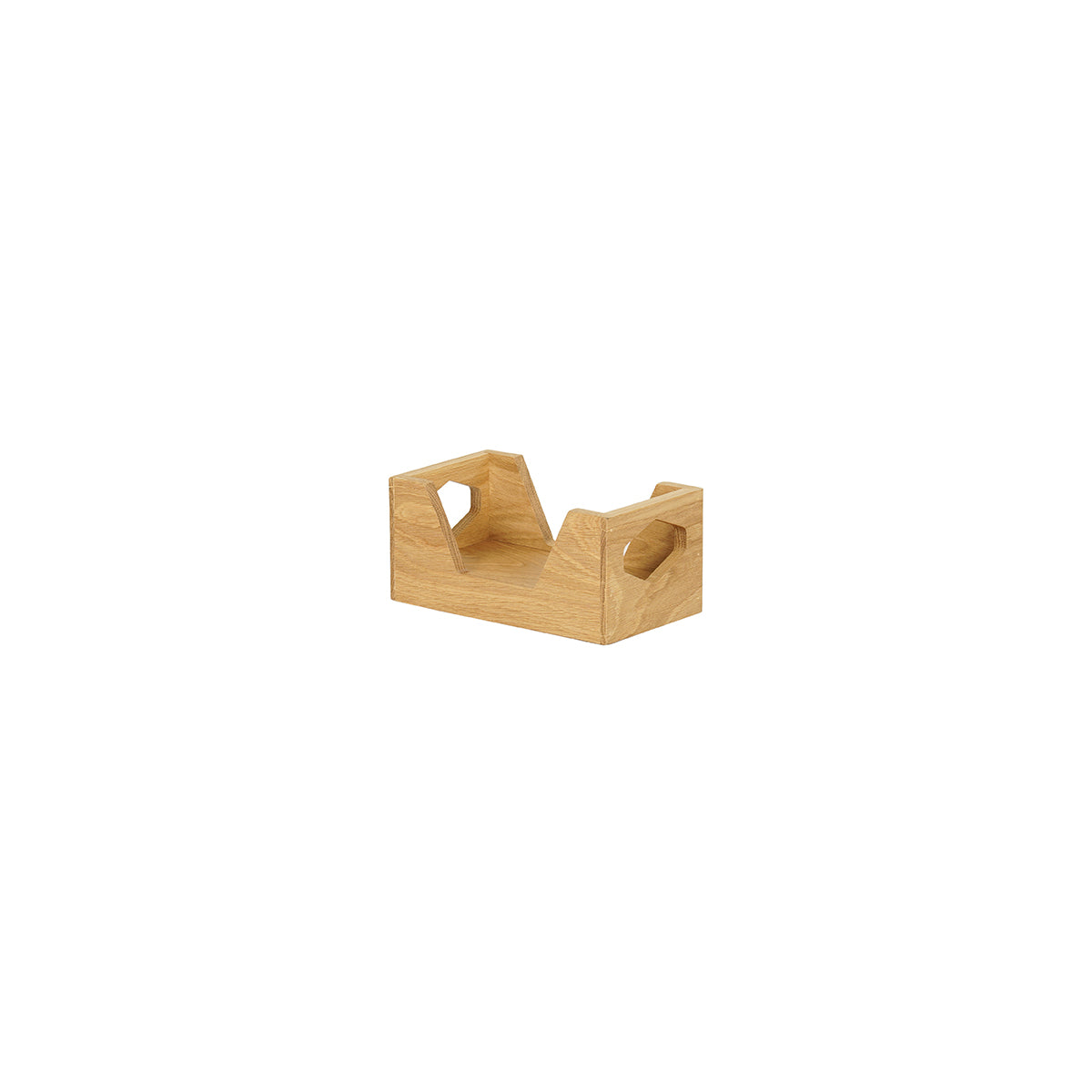 CM3810-21 Cal-Mil Sydney Oak Napkin Holder 229x127x114mm Tomkin Australia Hospitality Supplies