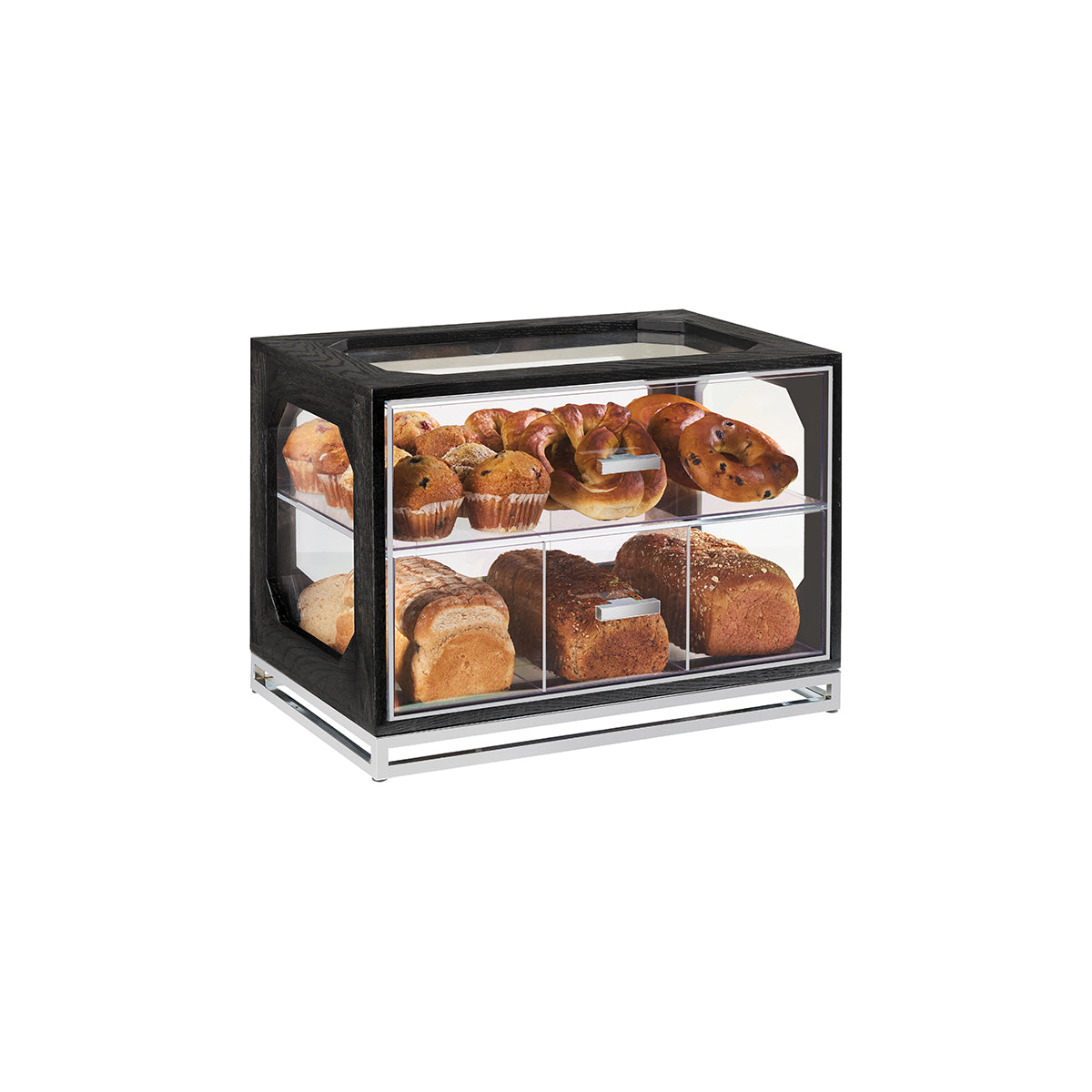 CM3820-87 Cal-Mil Cinderwood 4 Section Bread Drawer 508x343x381mm Tomkin Australia Hospitality Supplies