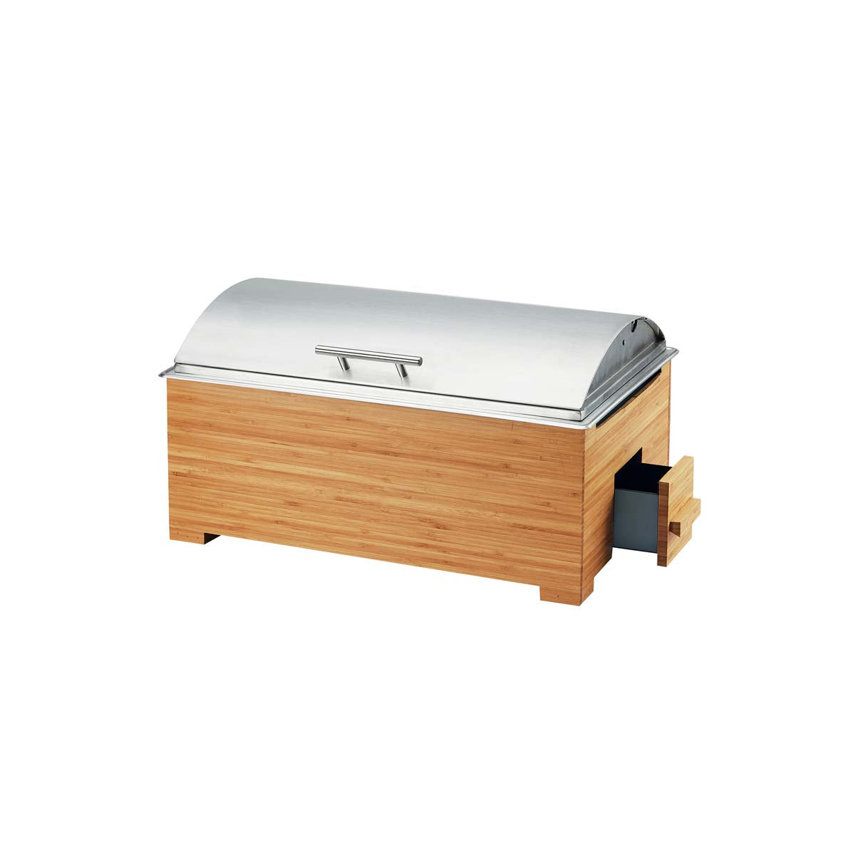 CM3821-60 Cal-Mil Bamboo Warmer with Lid 559x356x330mm Tomkin Australia Hospitality Supplies