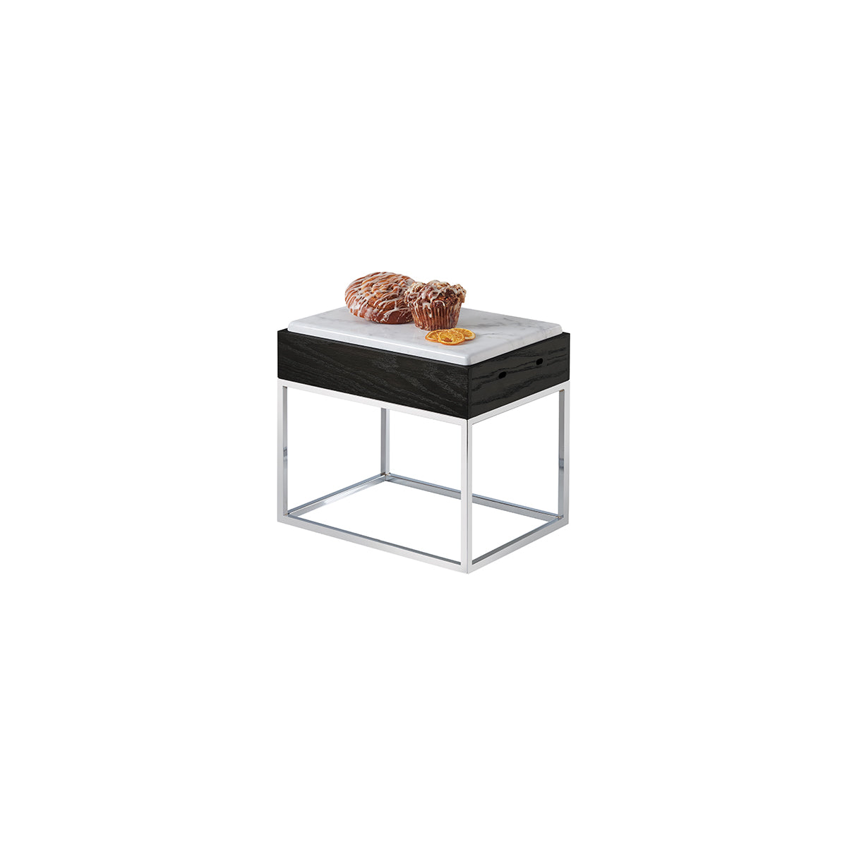 Cinderwood Riser with Marble Melamine Top 381x279x337mm