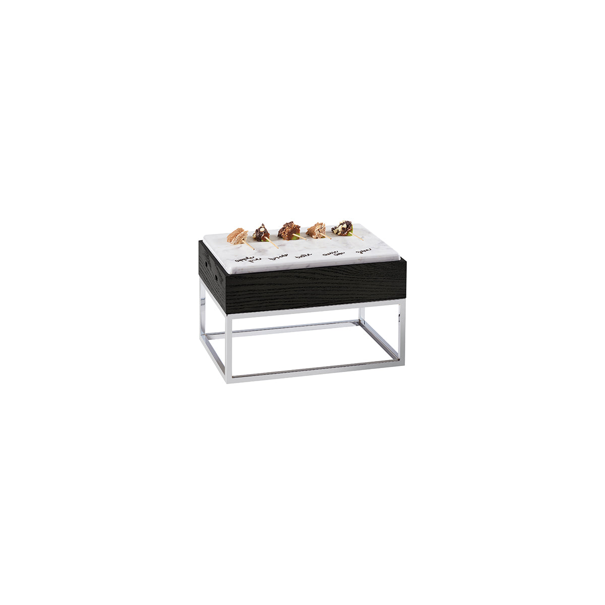 CM3822-9-87 Cal-Mil Cinderwood Riser with Marble Melamine Top 381x279x235mm Tomkin Australia Hospitality Supplies