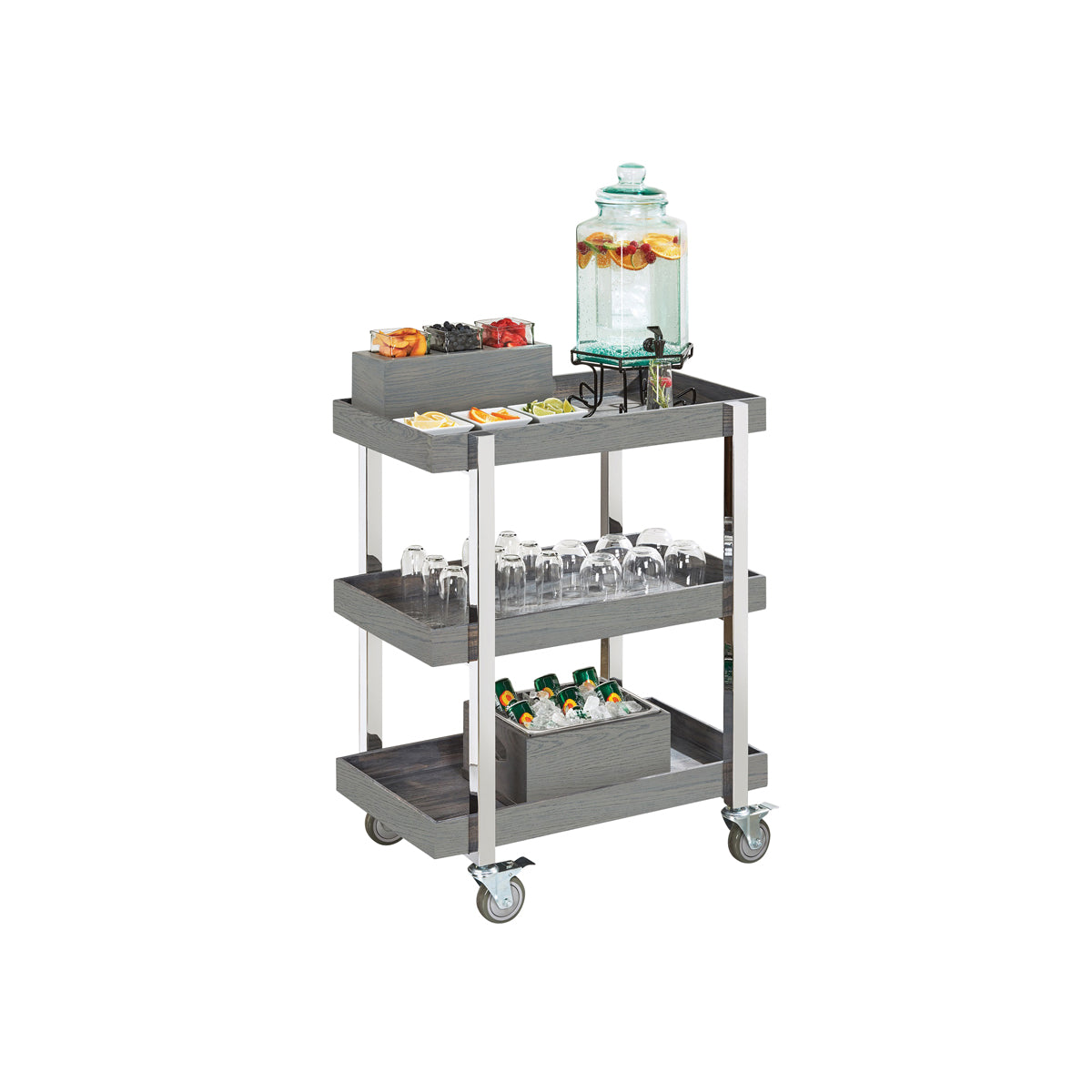 CM3834-83 Cal-Mil Bar Cart 787x514x997mm Tomkin Australia Hospitality Supplies