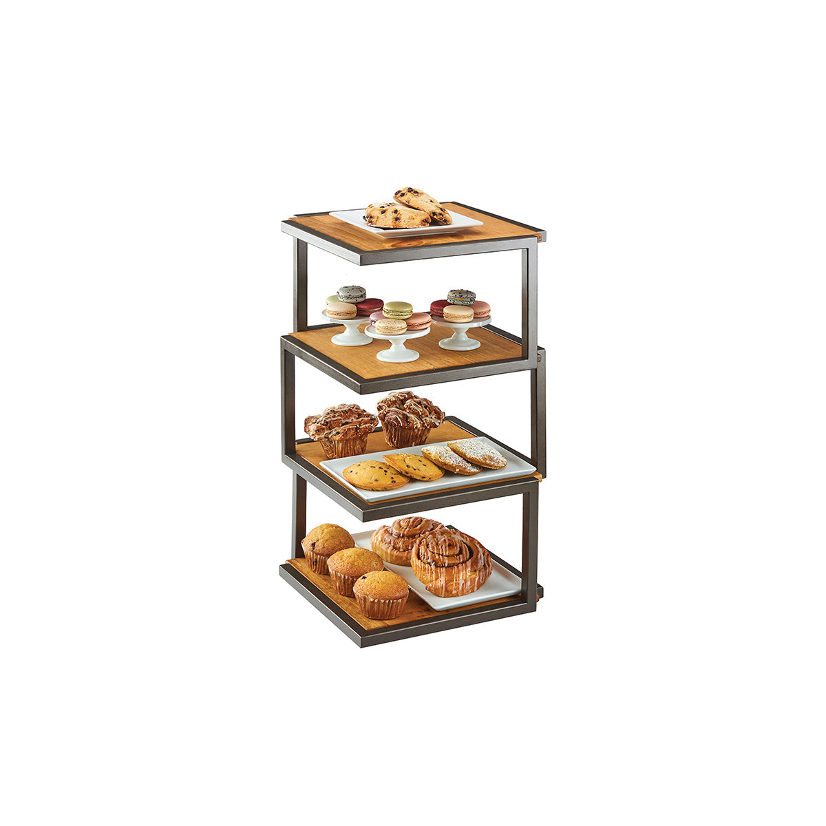 CM3918-84 Cal-Mil Sierra 4 Tier Riser/Display Stand 343x343x635mm Tomkin Australia Hospitality Supplies