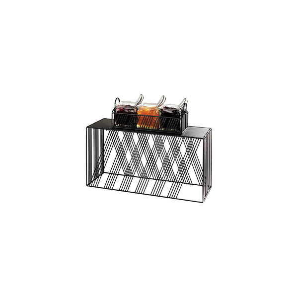 Cal-Mil Portland Black Rectangular Risers 514x178x279mm | Tomkin Australia