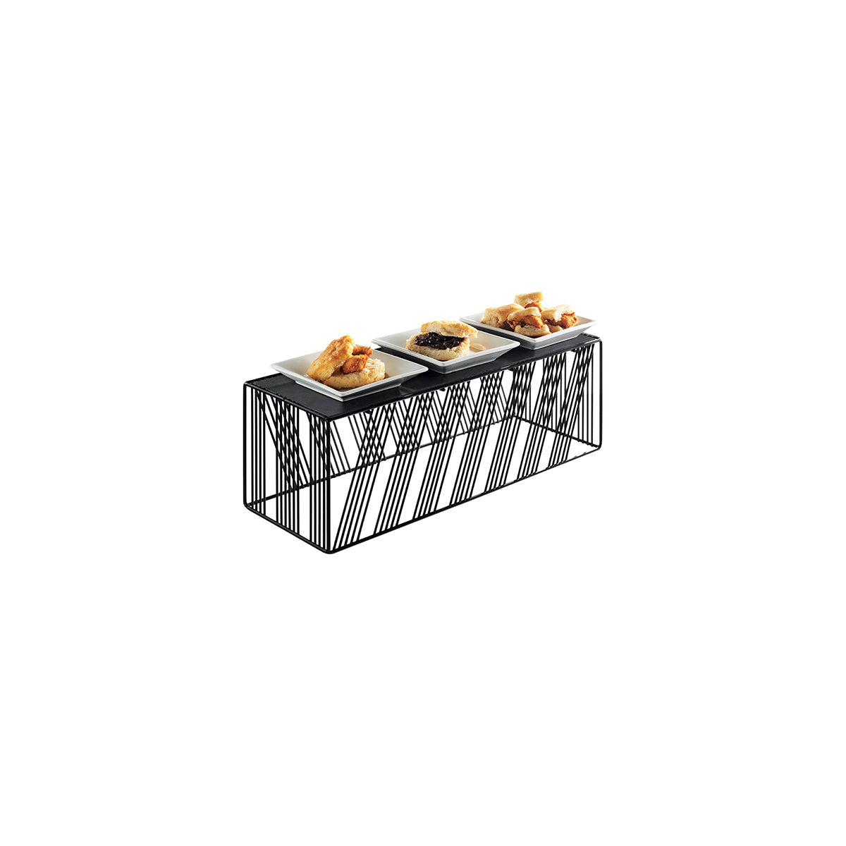 Cal-Mil Portland Black Rectangular Risers 514x178x178mm | Tomkin Australia