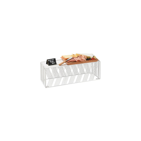 Cal-Mil Portland White Rectangular Risers 514x178x178mm | Tomkin Australia
