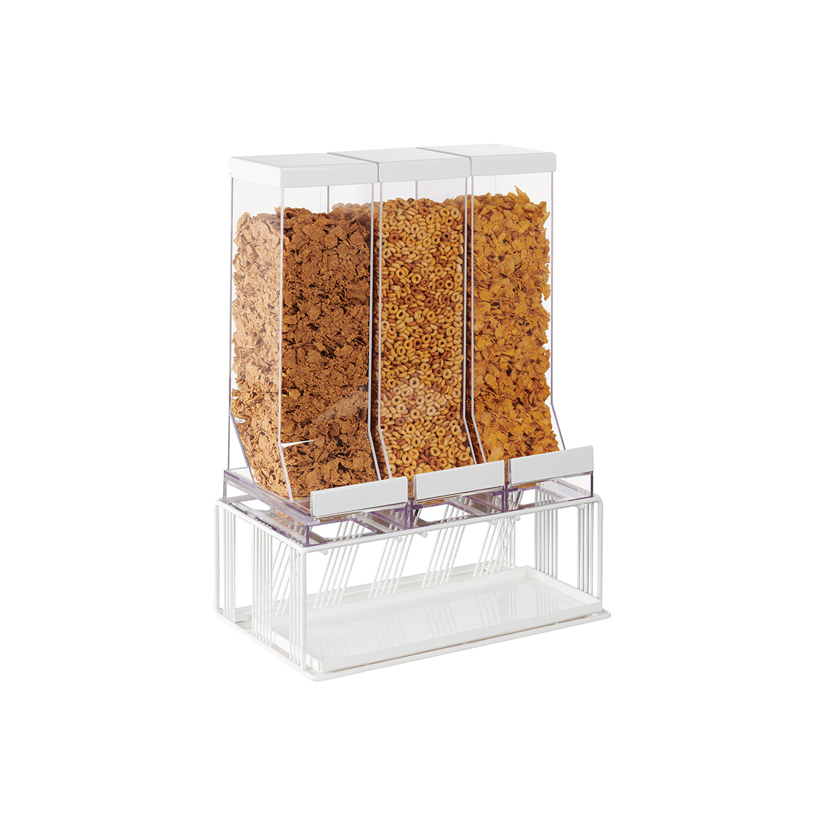 CM4108-15 Cal-Mil Portland White Cereal Dispenser 406x229x597mm Tomkin Australia Hospitality Supplies