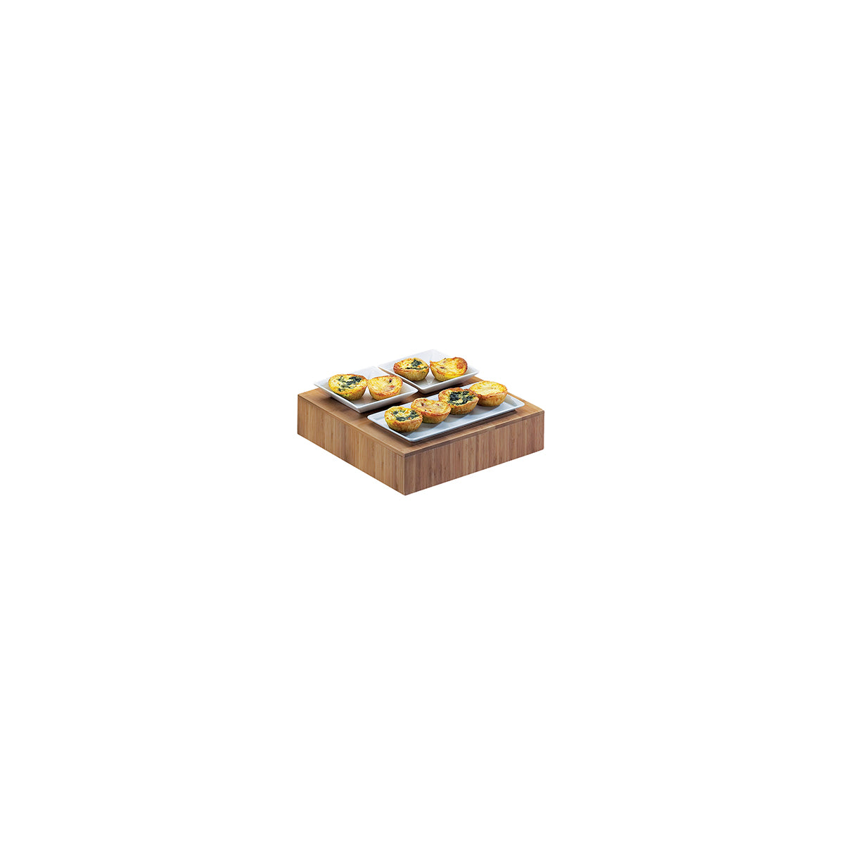 Bamboo Square Cube Riser 305x305x76mm